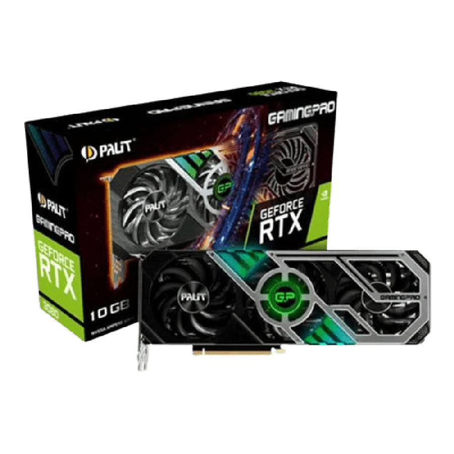 Palit RTX3080 GamingPro V1, PCIe4, 10GB DDR6X, HDMI, 3 DP, 1710MHz Clock, RGB Lighting, LHR