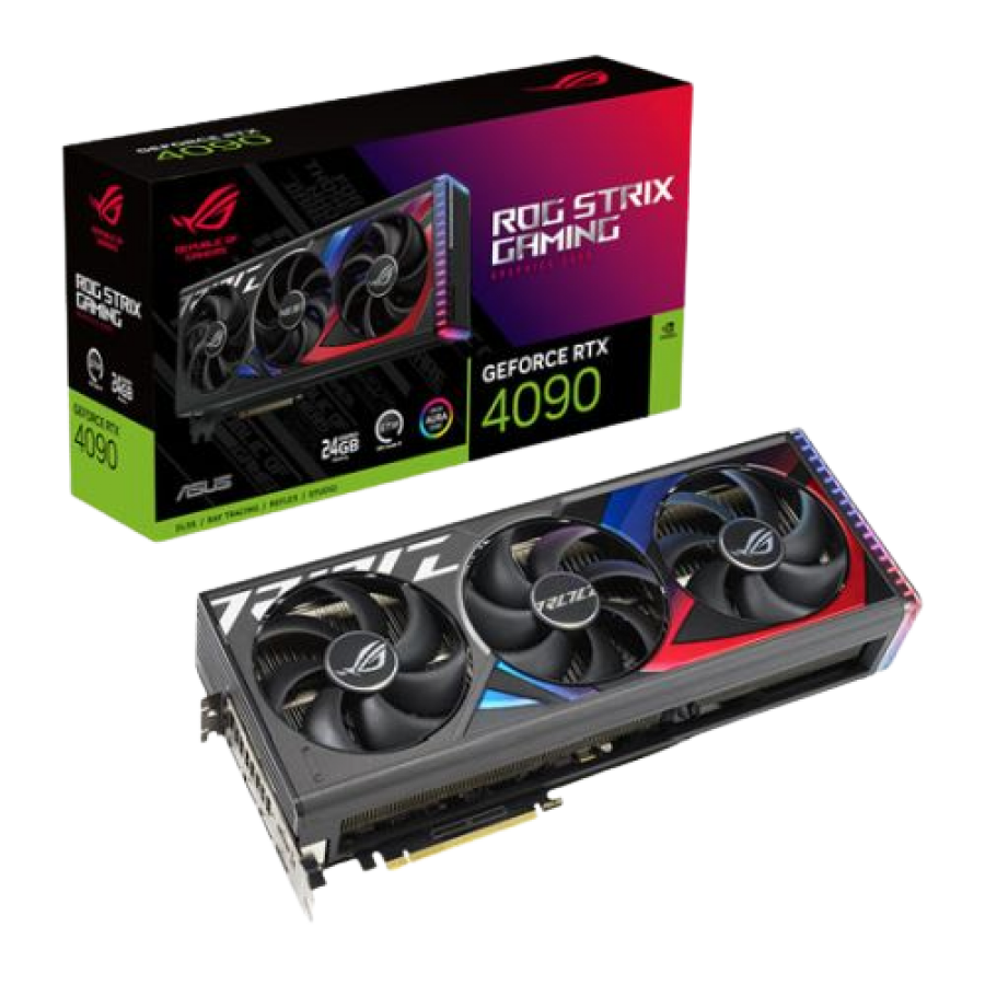 Asus STRIX RTX4090, PCIe4, 24GB DDR6X, 2 HDMI, 3 DP, 2550MHz Clock, RGB Lighting