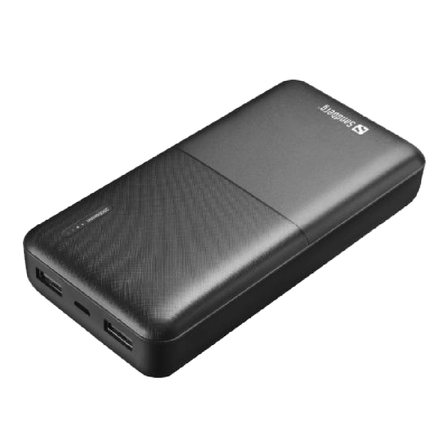 Sandberg Saver Powerbank 20000, 20,000mAh, 2 x USB-A, 5 Year Warranty