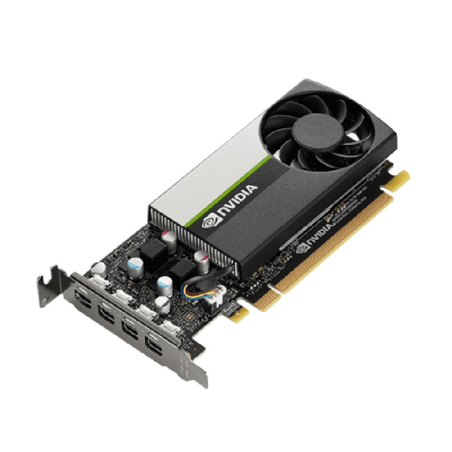 PNY NVidia T400 Professional Graphics Card, 4GB DDR6, 384 Cores, 3 miniDP 1.4, Low Profile (Bracket Included), OEM (Brown Box)