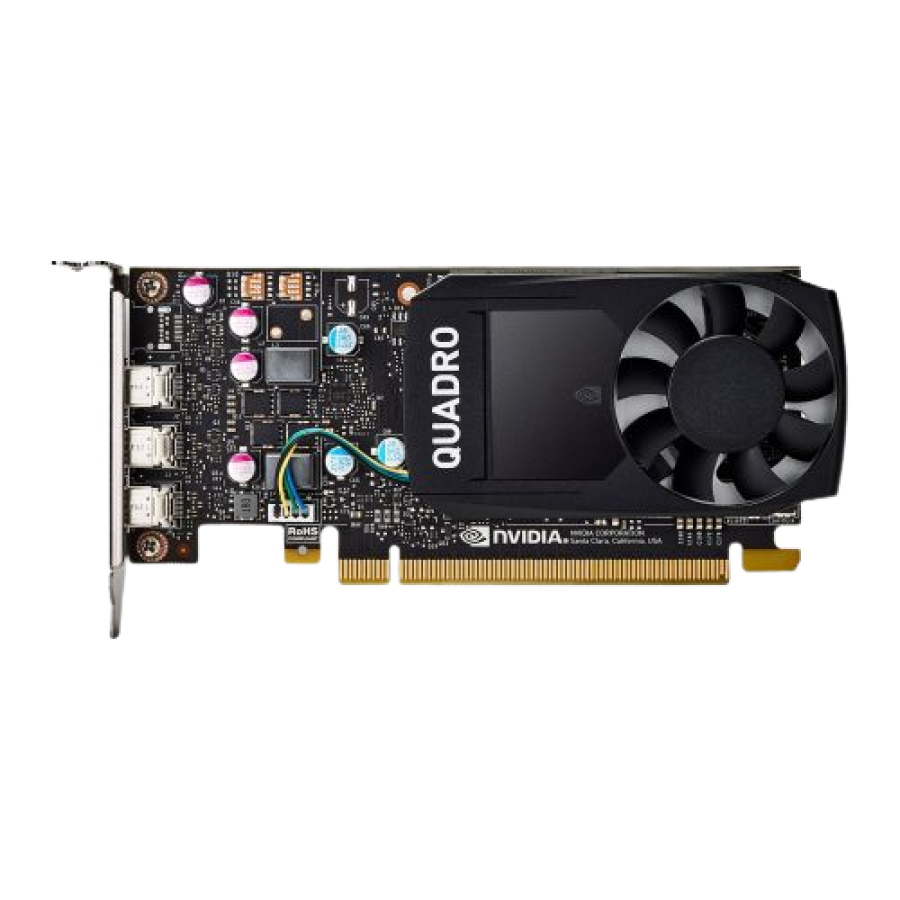 PNY Quadro P400 V2 Professional Graphics Card, 2GB DDR5, 256 Cores, 3 miniDP 1.4 Low Profile (Bracket Included)