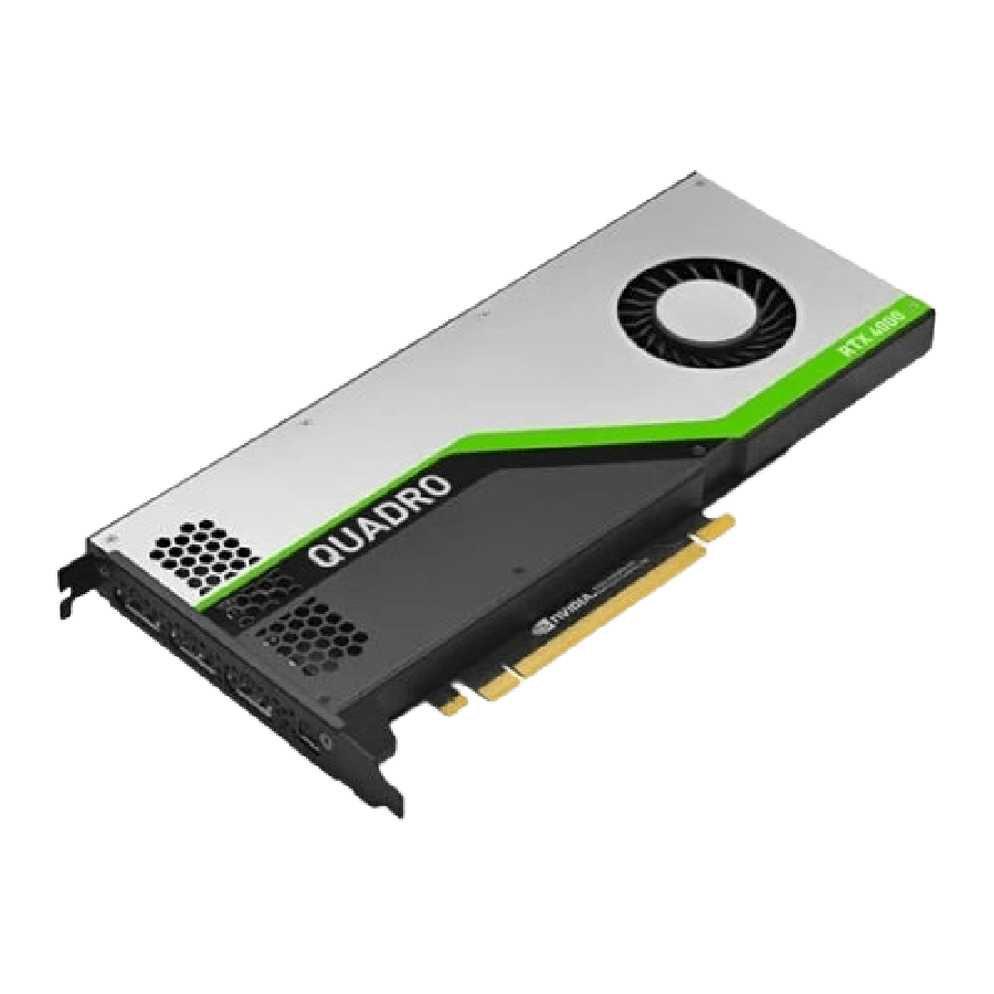 PNY Quadro RTX 4000 Professional Graphics Card, 8GB DDR6, 2304 Cores, 3 DP 1.4, USB-C, Turing Ray Tracing, OEM (Brown Box)