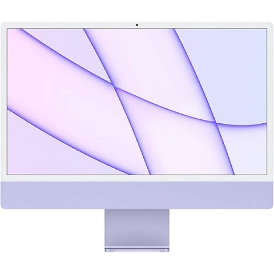 Refurbished Apple iMac 21,1/M1/8 Core GPU 3.2 GHz/16GB RAM/256GB SSD/24-inch 4.5K RD/Purple/A (Early - 2021)
