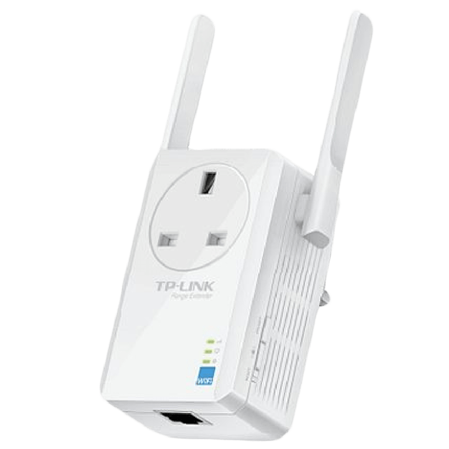 TP-Link (TL-WA860RE) 300Mbps Wall-Plug Wifi Range Extender, AC Passthrough, 1 LAN