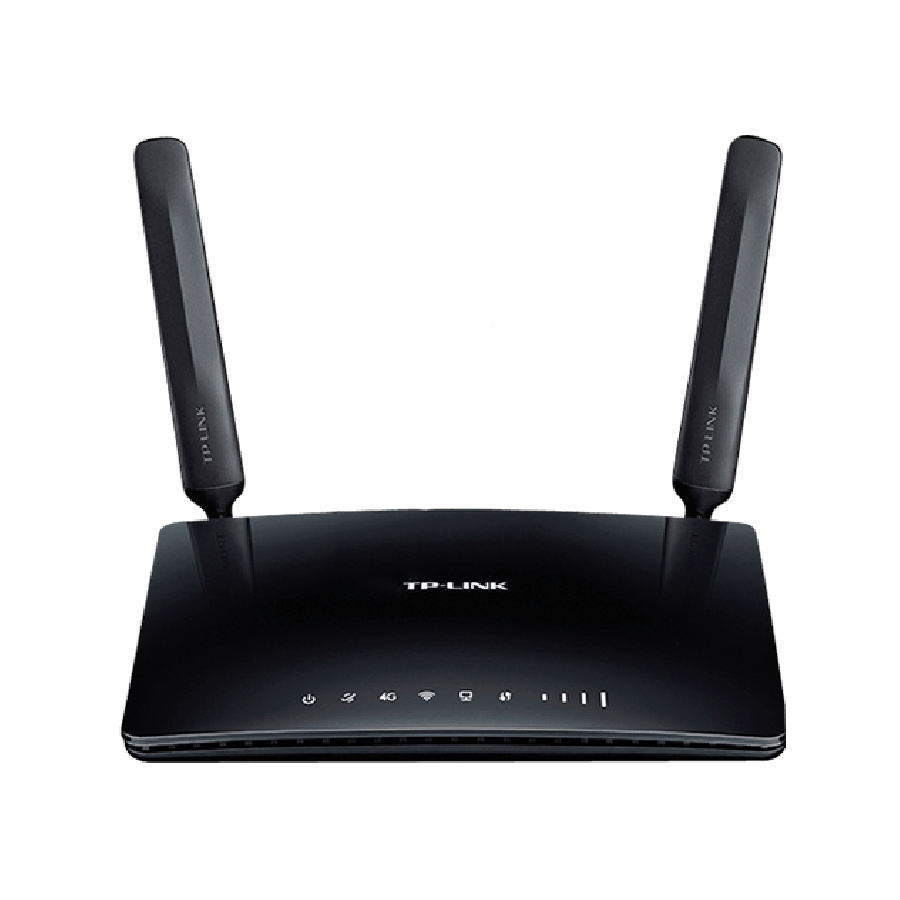 TP-Link (Archer MR200) AC750 (300+433) Wireless Dual Band 4G LTE Router, 4-Port, 1 WAN - Black