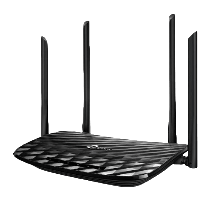 TP-Link (Archer C6), AC1200 (867+300) Wireless Dual Band GB Cable Router, 4-Port, Access Point Mode