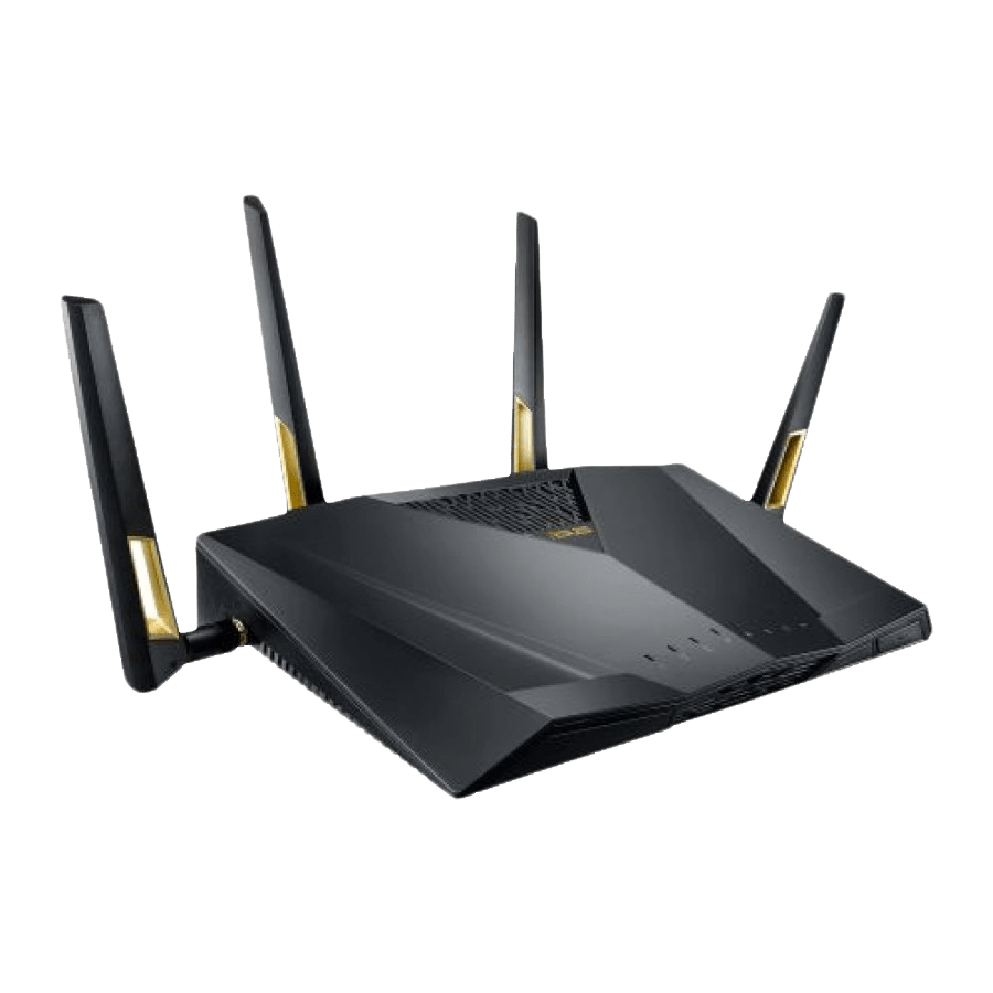 Asus (RT-AX88U) AX6000 (1148 + 4804Mbps) Wireless Dual Band Gaming Router, MU-MIMO, 802.11ax, USB 3.0, 8 Ports