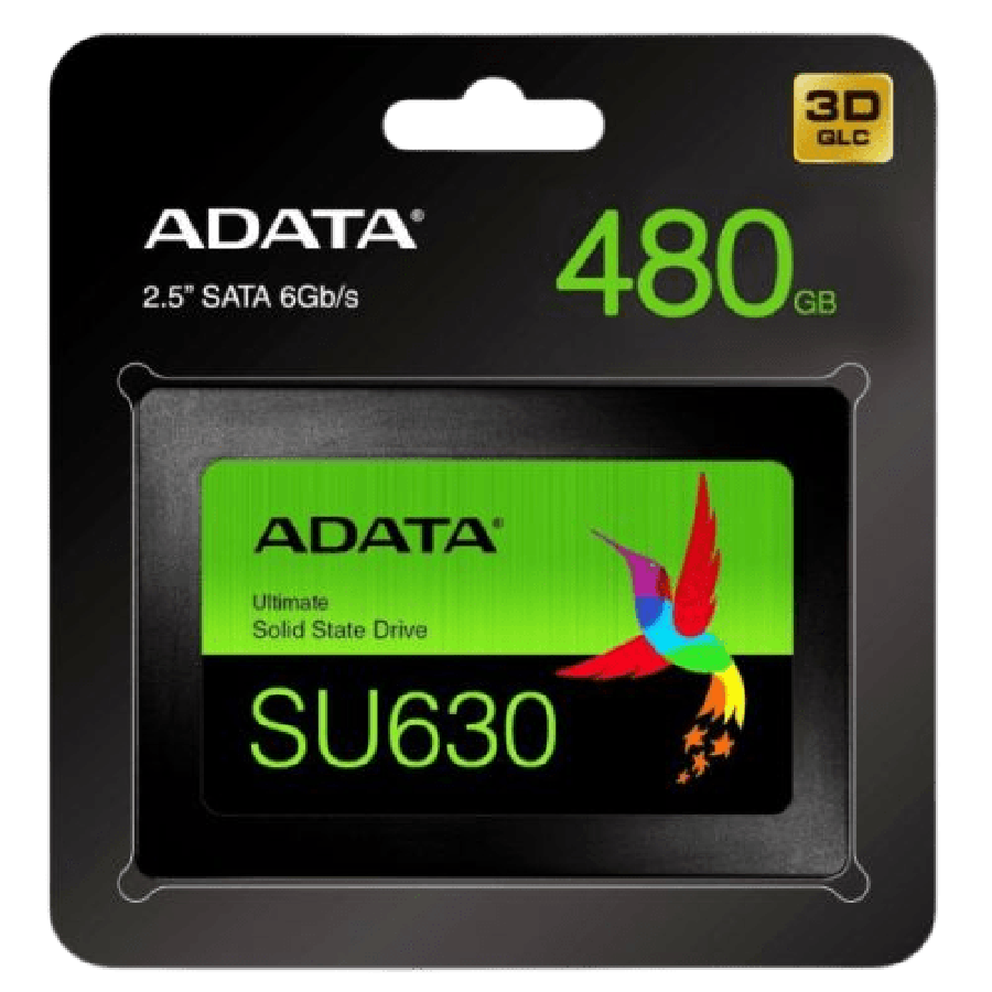 ADATA 480GB Ultimate SU630 SSD, 2.5", SATA3, 7mm , 3D QLC NAND, R/W 520/450 MB/s, 65K IOPS