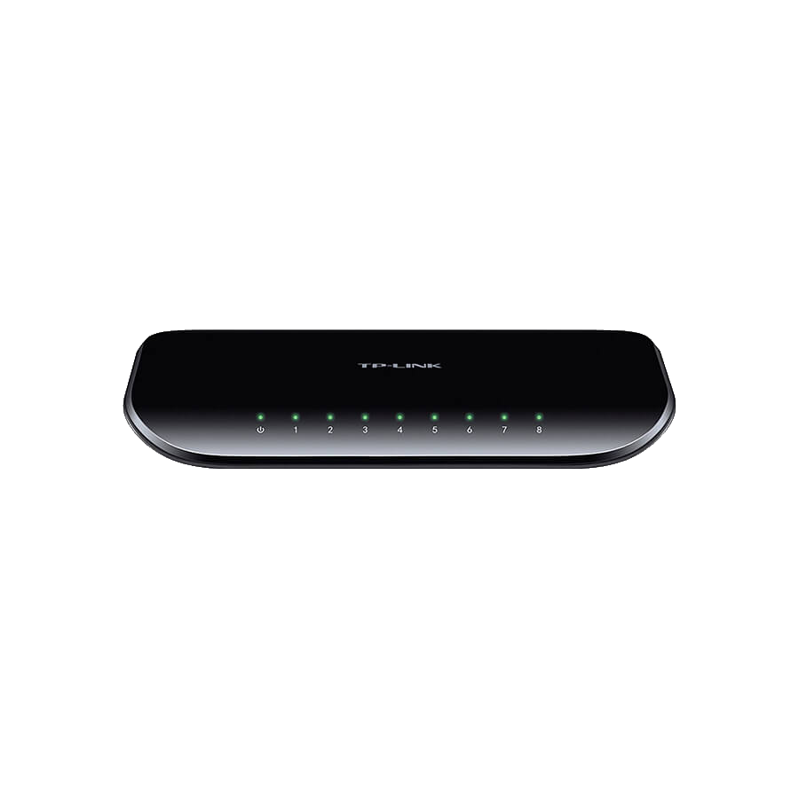 TP-LINK (TL-SG1008D V8) 8-Port Gigabit Unmanaged Desktop Switch, Plastic Case