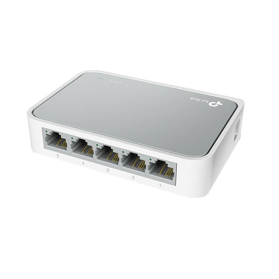 TP-LINK (TL-SF1005D V15) 5-Port 10/100Mbps Unmanaged Desktop Switch, Plastic Case