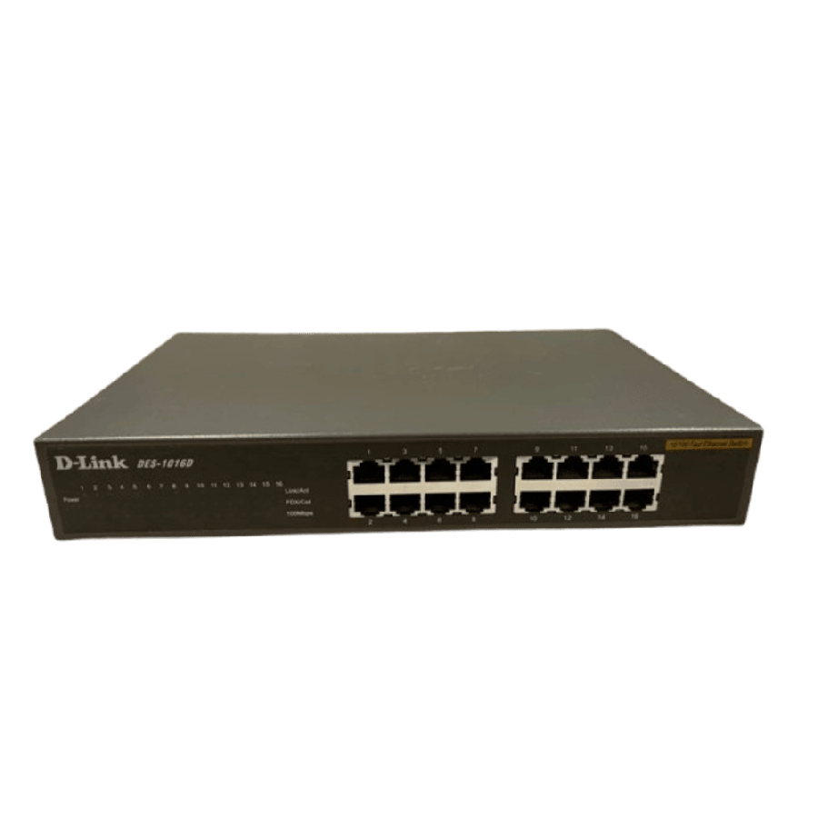 Refurbished Tp-Link TL-SF1016DS 16-Port 10/100Mbps Unmanaged Rackmount Switch 13-" Stee