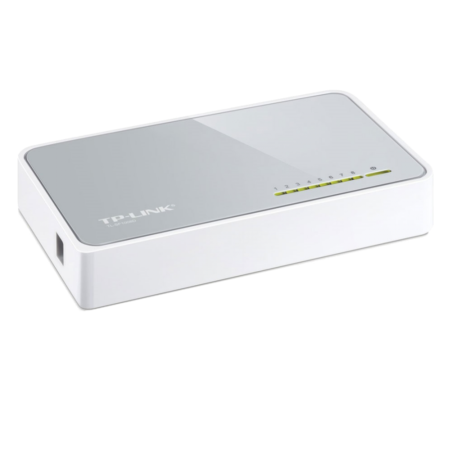 TP-LINK (TL-SF1008D V11) 8-Port 10/100 Unmanaged  Desktop Switch, Plastic Case