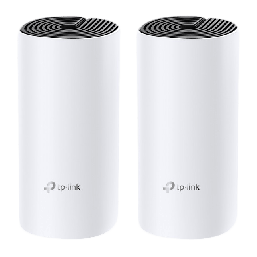 TP-Link (DECO E4) Whole-Home Mesh Wi-Fi System, 2 Pack, Dual Band AC1200, 2 x LAN on each Unit
