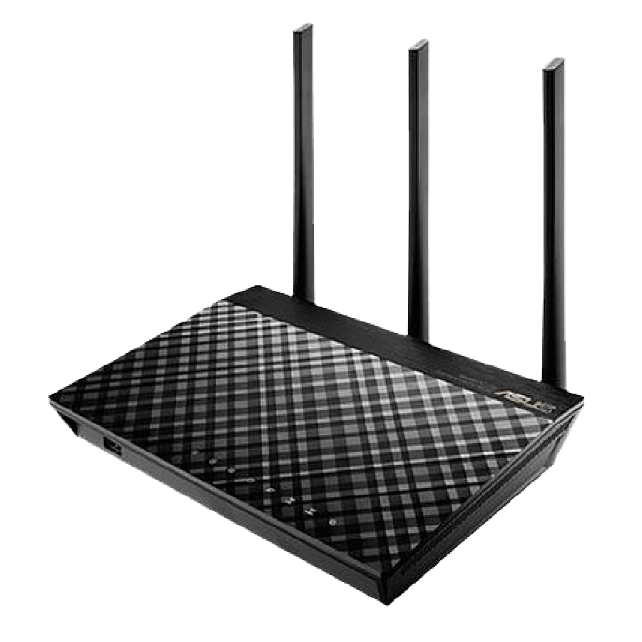 Asus (RT-AC66U B1) AC1750 (450+1300) Wireless Dual Band GB Cable Router, USB 3.0, Fixed Antennas