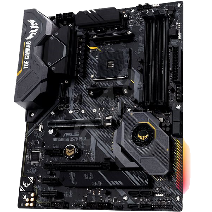 Asus TUF GAMING X570-PLUS, AMD X570, AM4, ATX, 4 DDR4, HDMI, DP, XFire, PCIe4, RGB Lighting