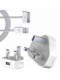 Refurbished Genuine Apple iPad 2 Mains Charger with USB Cable, A - White
