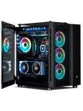 Corsair Crystal Series 680X RGB Gaming Case with Tempered Glass Window, E-ATX, Dual Chamber, 3 x LL120 RGB Fans