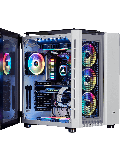 Corsair Crystal Series 680X RGB Gaming Case with Tempered Glass Window, E-ATX, Dual Chamber, 3 x LL120 RGB Fans, White