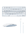 Refurbished Apple Magic Keyboard with Touch ID (A2449) & Magic Mouse 2 (A1657), A