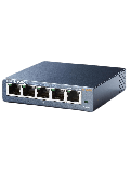 TP-Link (LS105G) 5-Port Gigabit Unmanaged Desktop LiteWave Switch, Steel Case