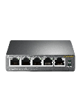 TP-Link (TL-SF1005P) 5-Port 10/100 Unmanaged Desktop Switch, 4 Port PoE, Steel Case