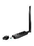 Asus (USB-AC56) AC1200 (400+867) Wireless Dual Band USB Adapter, USB 3.0, External Antenna - Black