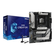 Asrock X299 CREATOR, Intel X299, 2066, ATX, DDR4, NVLink, SLI/XFire, Wi-Fi, Dual LAN (1 x 10GB), TB 3 Type-C, 3x M.2