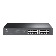 TP-Link (TL-SG1016PE) 16-Port Gigabit Easy Smart Desktop/Rackmount Switch, 8-Port POE+, Metal