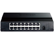 TP-LINK (TL-SF1016D) 16-Port 10/100Mbps Unmanaged Desktop Switch, Plastic Case