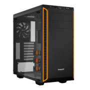 Be Quiet! Silent Base 601 Gaming Case with Window, E-ATX, No PSU, 2 x Pure Wings 2 Fans, PSU Shroud, Orange Trim