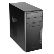 Antec VSK3000B U3/U2 Micro ATX Case, No PSU, 9.2cm Fan, USB 3.0, Black with Black Interior