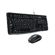 Brand New Logitech MK120 Wired Keyboard and Mouse Kit - Black