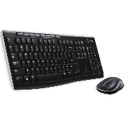 Brand New Logitech MK270 Wireless Keyboard and Mouse Desktop Kit, USB, Spill Resistant