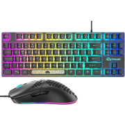 Brand New ZIYOU LANG UK Gaming Keyboard Mouse Combo/RGB Backlit Keyboard and Programmable 6400dpi Gaming Mouse/QWERTY English Layout - Black