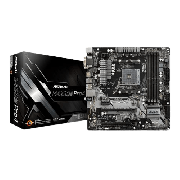 Asrock B450M PRO4, AMD B450, AM4, Micro ATX, 4 DDR4, XFire, VGA, DVI, HDMI, M.2