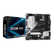 Asrock B550M PRO4, AMD B550, AM4, Micro ATX, 4 DDR4, VGA, HDMI, DP, XFire, PCIe4, M.2