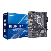 Asrock B660M-HDV, Intel B660, 1700, Micro ATX, 2 DDR4, VGA, HDMI, DP, PCIe4, 2x M.2