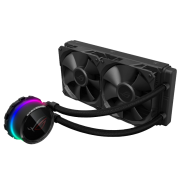 Asus ROG Ryuo 240mm Liquid CPU Cooler, 2 x 120mm PWM Fan, Full Colour OLED Display, RGB