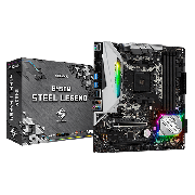 Asrock B450M STEEL LEGEND, AMD B450, AM4, Micro ATX, 4 DDR4, HDMI, DP, XFire, Rock-Solid Durability