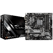 Asrock B450M PRO4, AMD B450, AM4, Micro ATX, 4 DDR4, XFire, VGA, DVI, HDMI, M.2