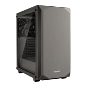 Be Quiet! Pure Base 500 Gaming Case with Window, ATX, No PSU, 2 x Pure Wings 2 Fans, PSU Shroud, Metallic Grey