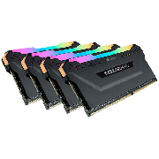 Corsair Vengeance RGB Pro 32GB Memory Kit (4 x 8GB), DDR4, 3600MHz (PC4-28800), CL18, XMP 2.0, Black