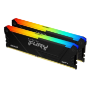 Kingston Fury Beast RGB 32GB Kit (2 x 16GB), DDR4, 3200MHz (PC4-25600), CL16, XMP, DIMM Memory