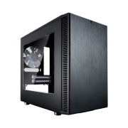 Fractal Design Define Nano S (Black Window) Quiet PC Case w/ Clear Window, Mini ITX, 2 Fans, ATX PSU & 315mm GPU Support, 280mm Watercooling, Up to 4 HDD/SSD