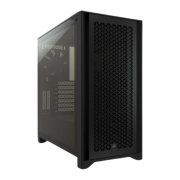 Corsair 4000D Airflow Gaming Case w/ Tempered Glass Window, E-ATX, 2 x AirGuide Fans, High-Airflow Front Panel, USB-C, Black