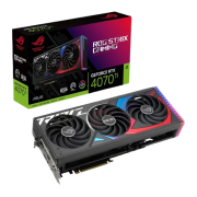 Asus ROG STRIX RTX4070 Ti, PCIe4, 12GB DDR6X, 2 HDMI, 3 DP, 2640MHz Clock, RGB Lighting