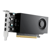 PNY RTXA400 Professional Graphics Card, 4GB DDR6, 4 miniDP 1.4, 768 CUDA Cores, Low Profile (Bracket Included), OEM (Brown Box)