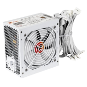 Vida 500W ATX PSU, 80+ Bronze, Fluid Dynamic Ultra-Quiet Fan, PCIe, Flat White Cables, Power Lead Not Included, White