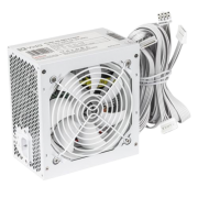 Vida Lite 650W ATX PSU, Fluid Dynamic Ultra-Quiet Fan, PCIe, Flat White Cables, Power Lead Not Included, White