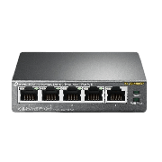 TP-Link (TL-SF1005P) 5-Port 10/100 Unmanaged Desktop Switch, 4 Port PoE, Steel Case